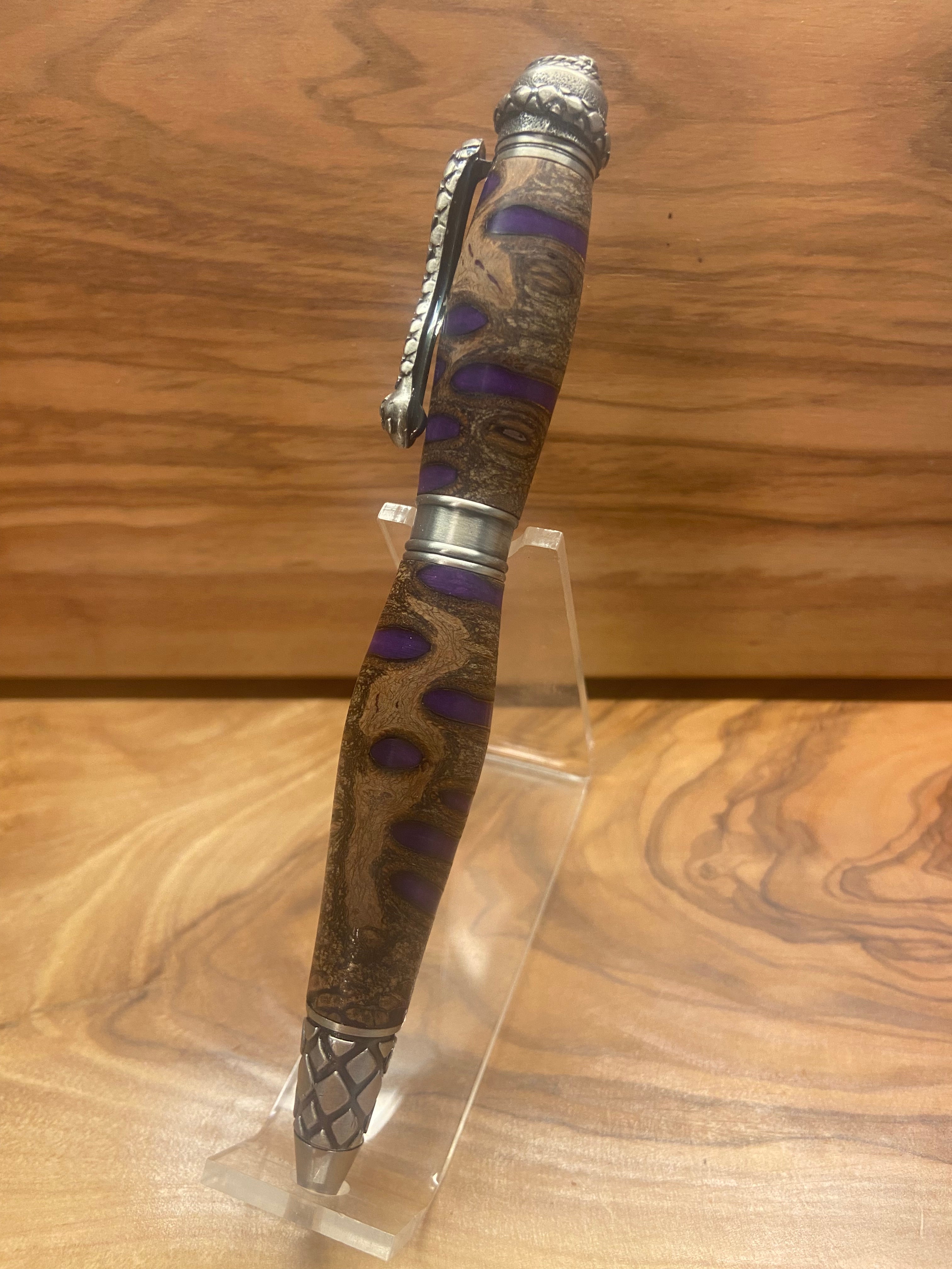 Purple Banksia Pod Serpent Twist Pen