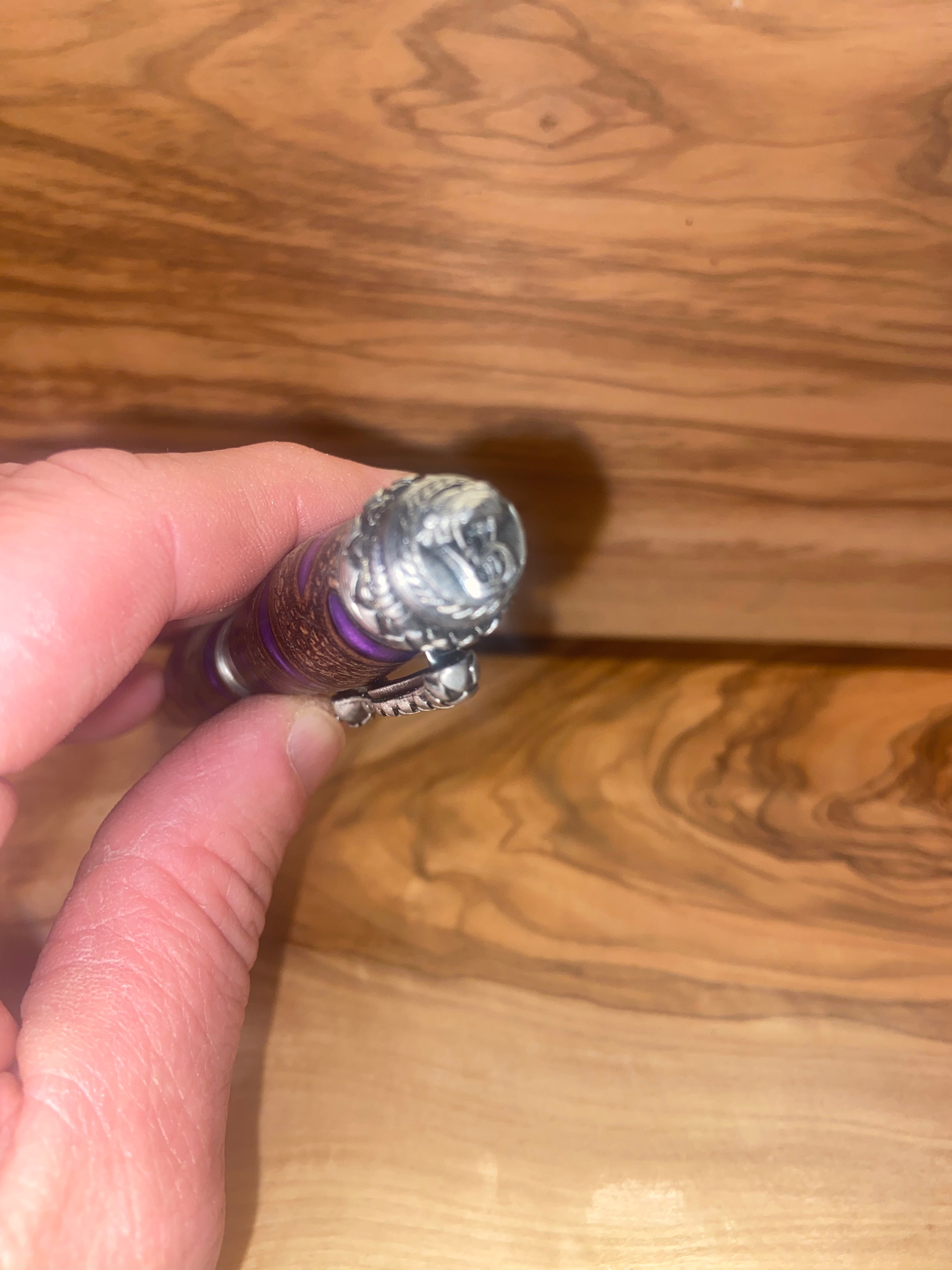 Purple Banksia Pod Serpent Twist Pen