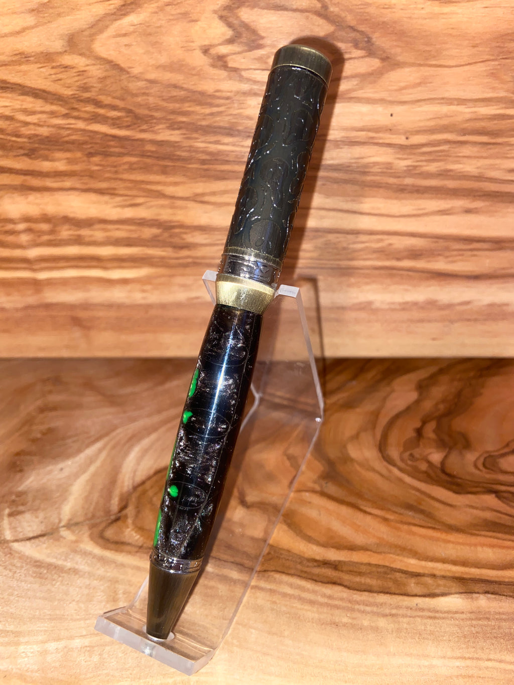 Oozing Antique Brass/Silver Ghost Pen