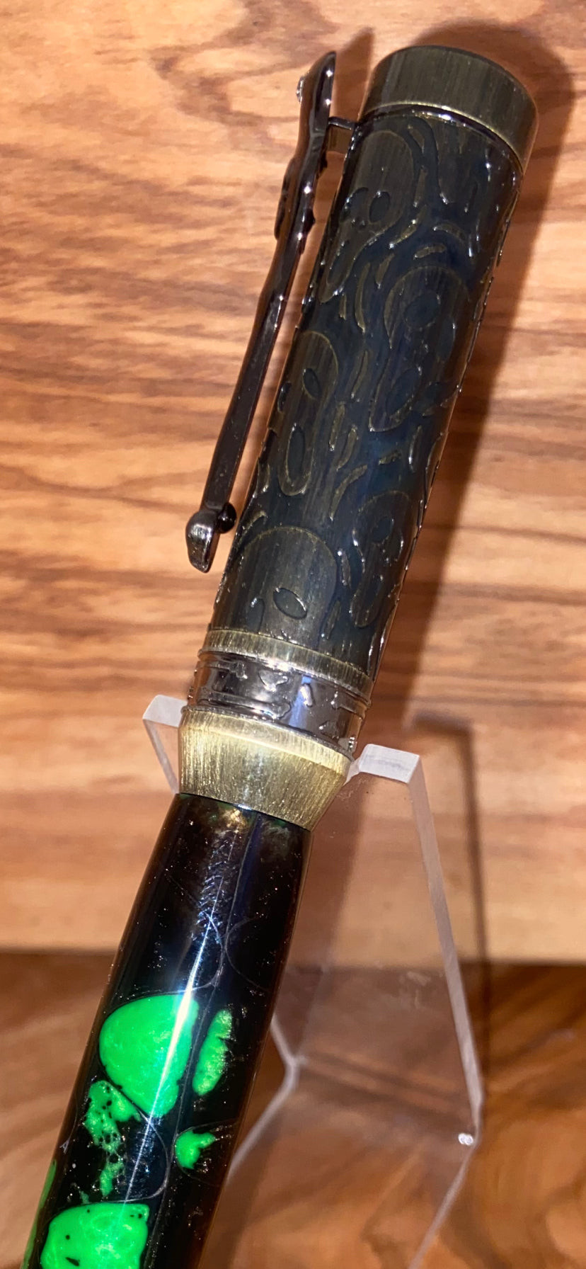 Oozing Antique Brass/Silver Ghost Pen