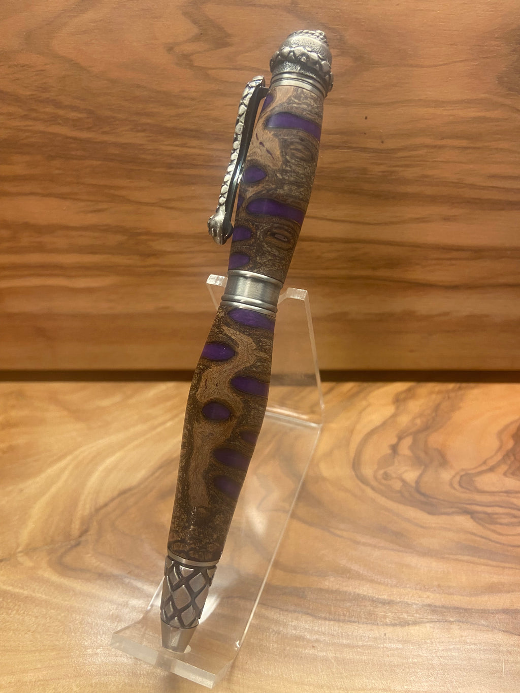 Purple Banksia Pod Serpent Twist Pen