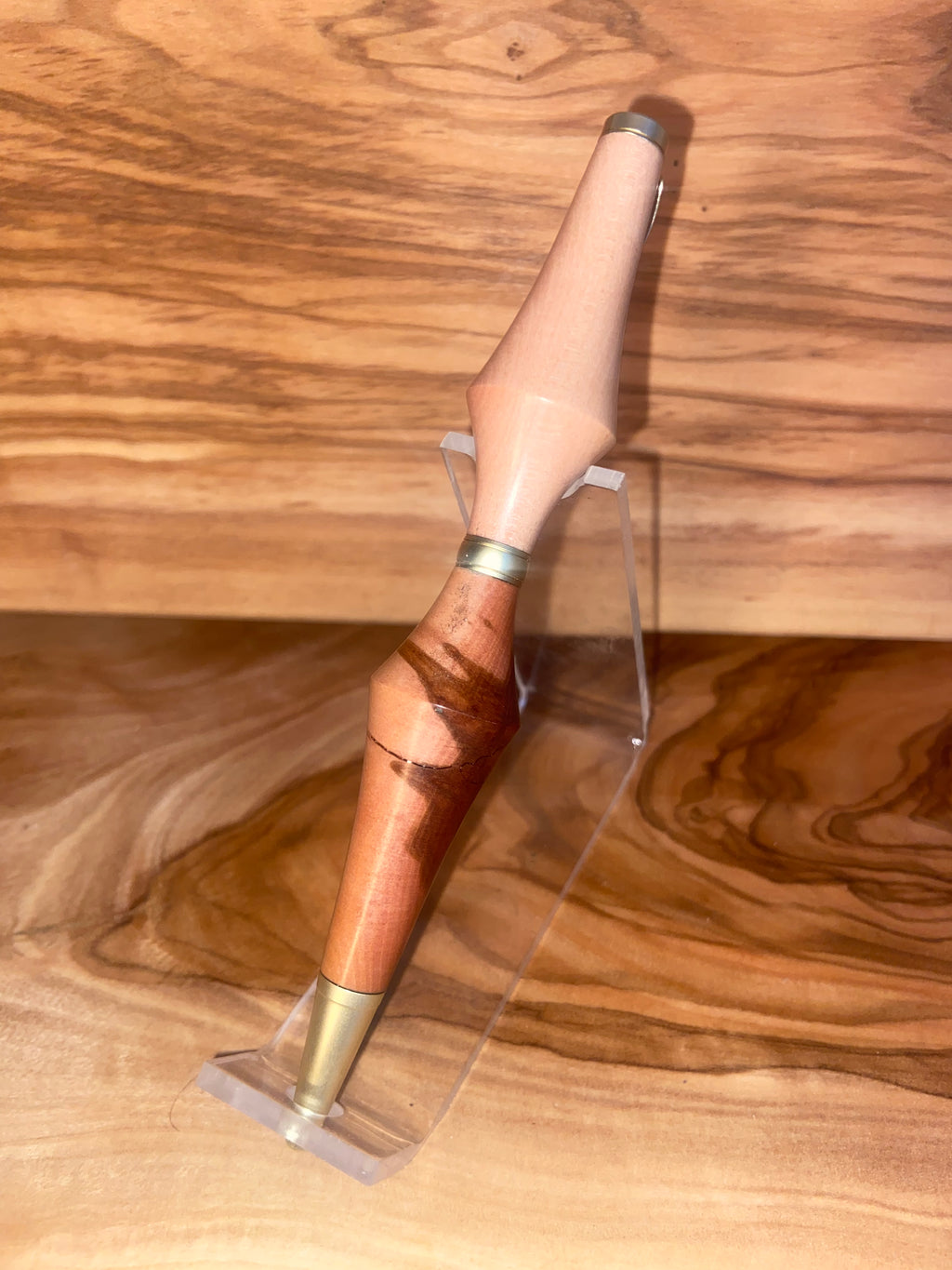 Sweet Emotions Mountain Mahogany Satin Gold Slim Pen