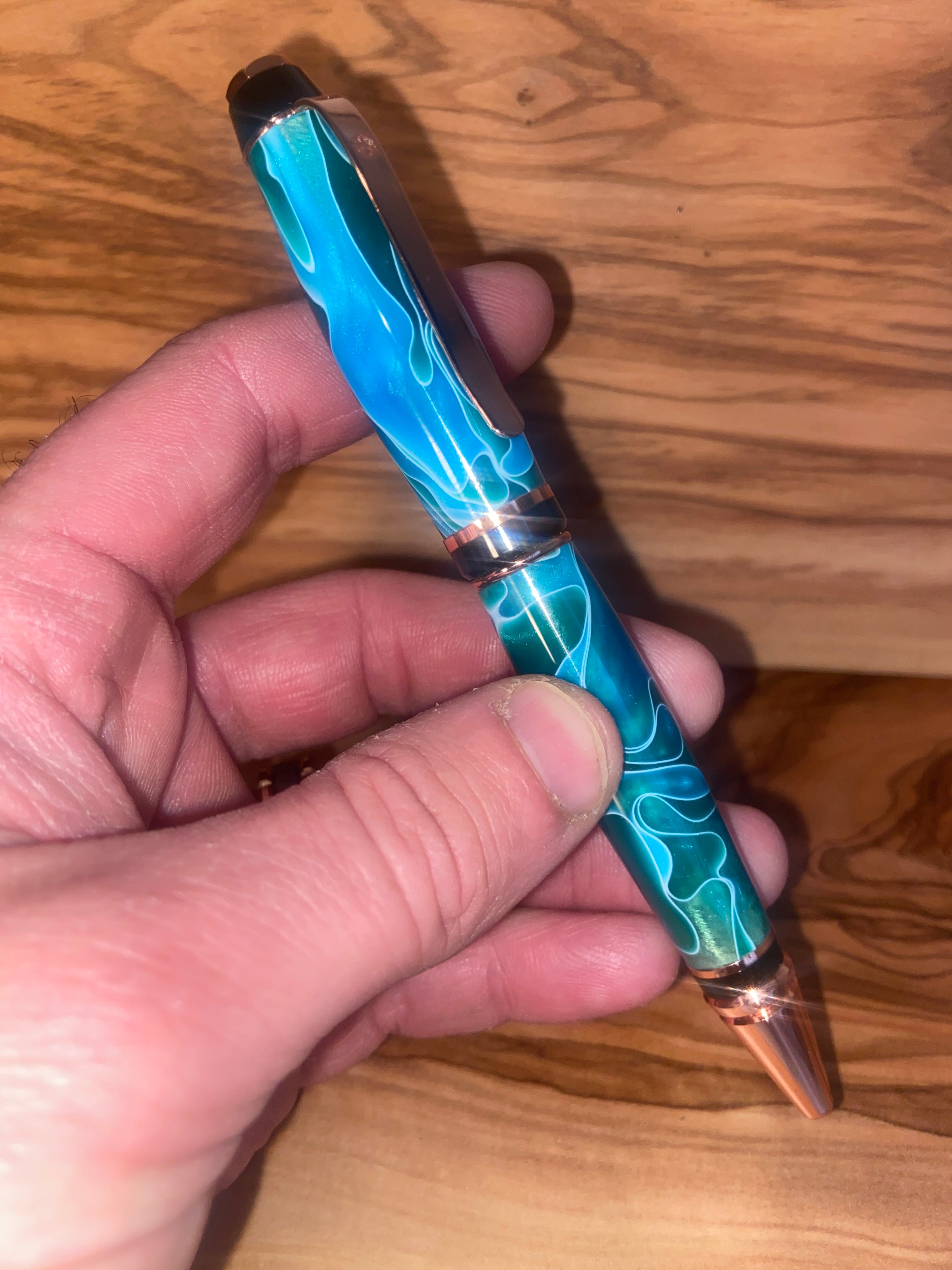 Oxidized Copper Cigar Pen