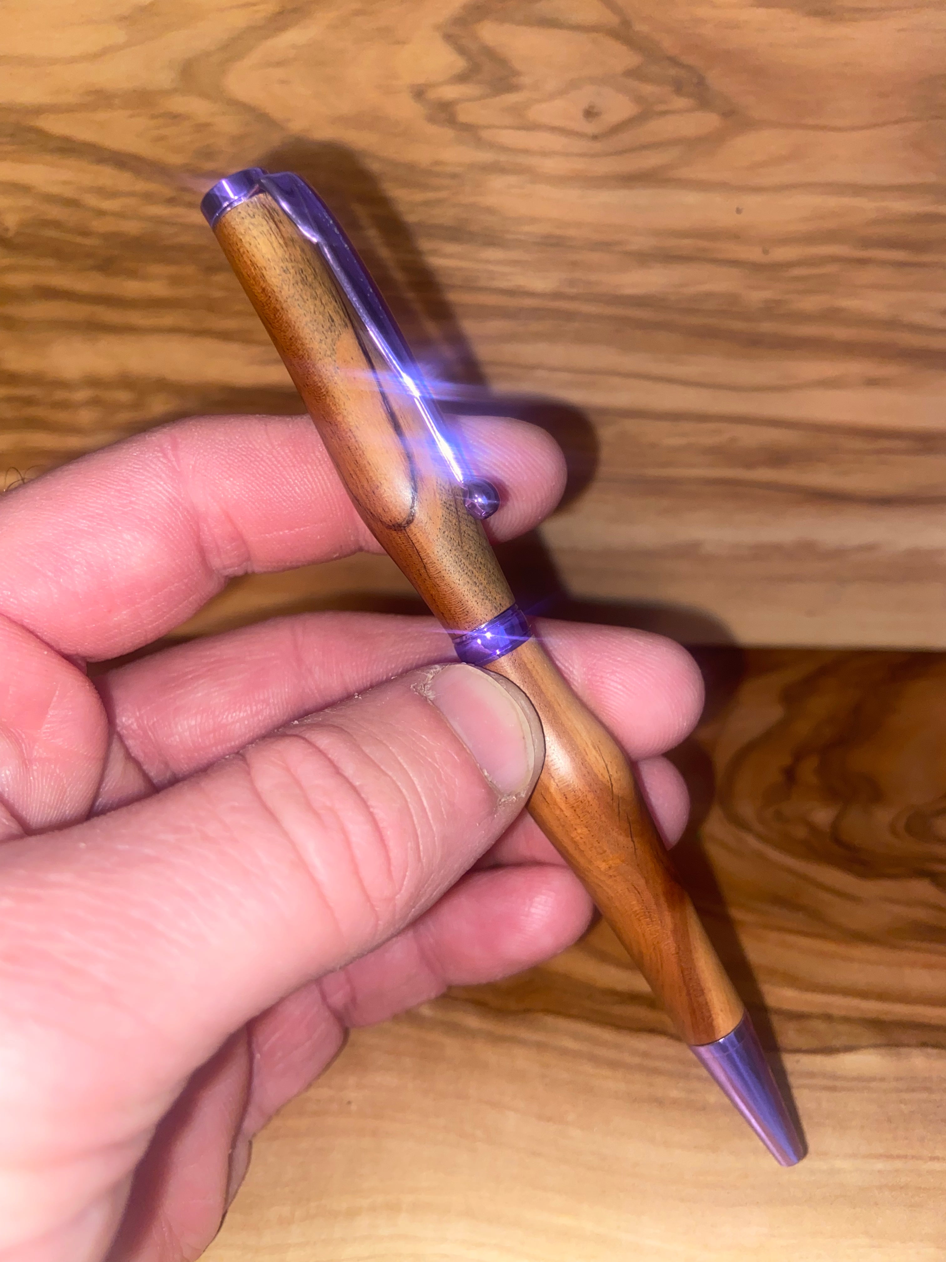 Mountain Mahogany Lavender Slim Pen